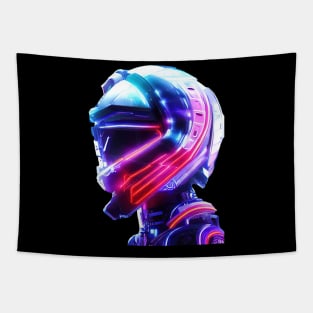 Futuristic helmet Tapestry