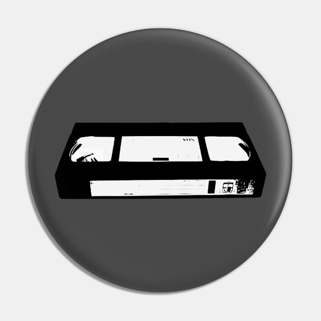 VHS Name Tag Pin by TheOuterLinux