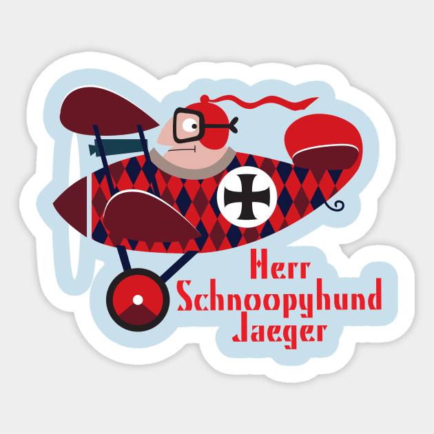 Snoopy Red Baron Decal Sticker 