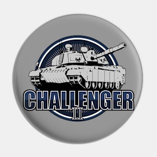 Challenger 2 Tank (Front & Back logo) Pin