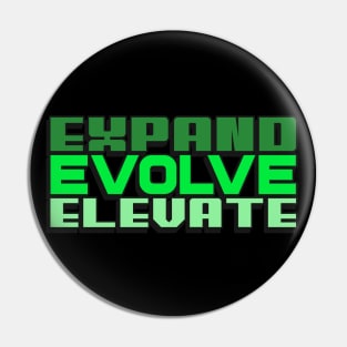 Expand Evolve Elevate Pin