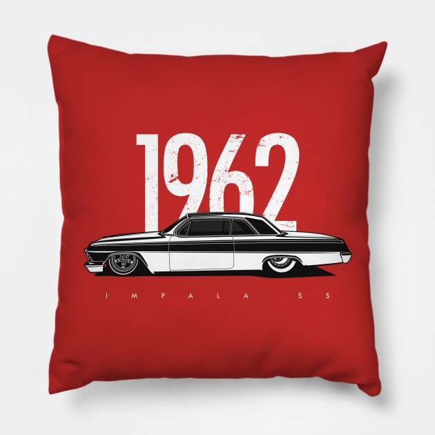 62' Chevy Impala SS Pillow by LordGT