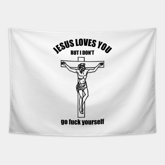 JESUS LOVES YOU Tapestry by HelloShop88