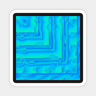 Blue corners Magnet