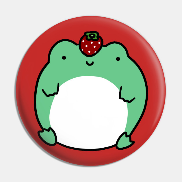 Strawberry Frog & Sakura Frog Pins