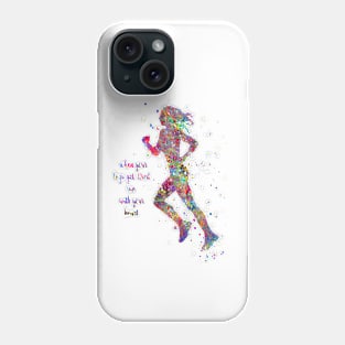 Running woman Phone Case