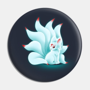 Glowing kitsune Pin