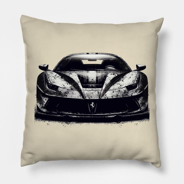 Ferrari F8 Pillow by Vehicles-Art