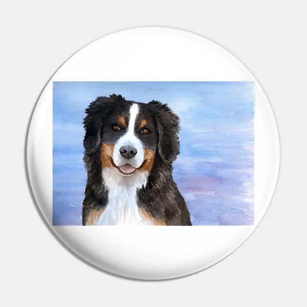 Dog 125 Bernese Mountain Pin by artbylucie