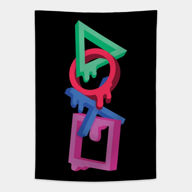 Melting Joystick Tapestry by Gofart