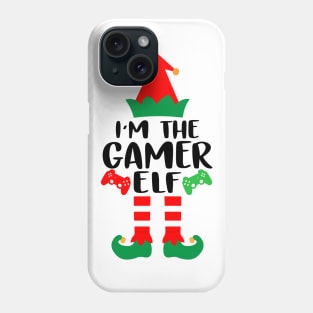 The Gamer Elf Family Matching Group Christmas Video Game Funny Gift Phone Case