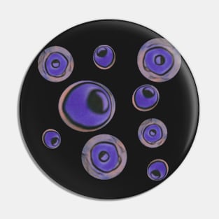 Purple spheres Pin