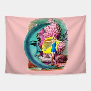 Moon Bathing Tapestry