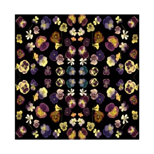 Pansy mirror pattern T-Shirt