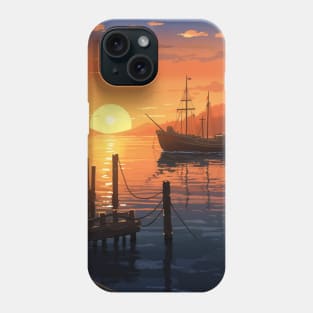 Harbor Sunset Serenity Phone Case