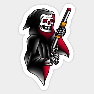 6” Grim Reaper Small Sticker Death Dark Scary Creepy Goth Metal Evil Dead