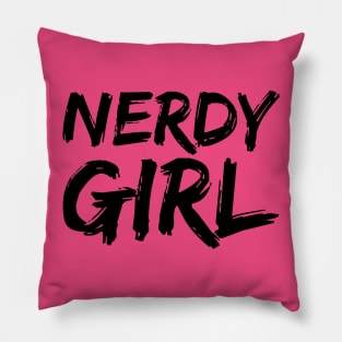 Nerdy Girl Pillow