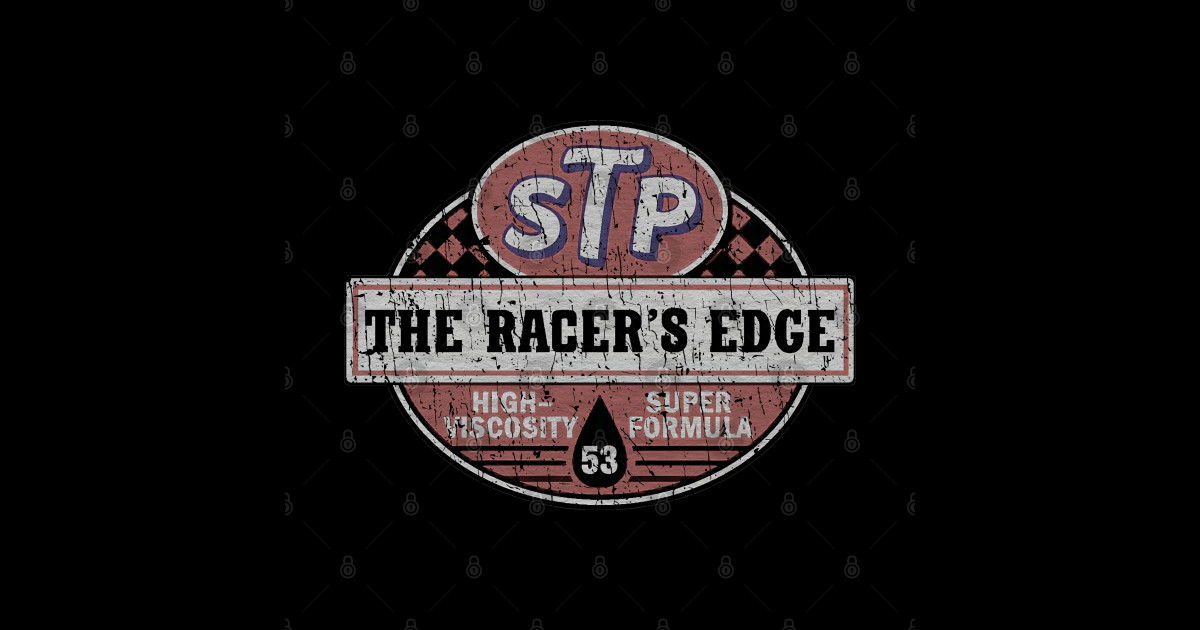 STP The Racer's Edge - Vintage Style - Stp - Sticker | TeePublic
