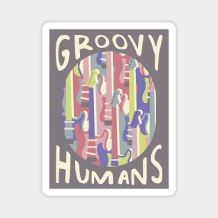 Groovy Humans (Muted Color Palette) Magnet