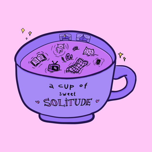 Cup of Solitude by moonlitdoodl