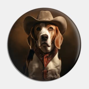 Cowboy Dog - Beagle Pin