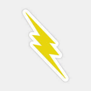 Yellow Lightning Bolt Magnet