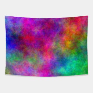 Abstract Fluorescent Neon Colorful Mist Tapestry