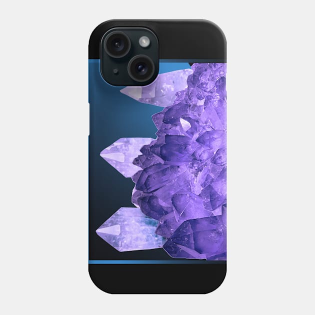 Amethyst Quartz Crystal Phone Case by Aurora X