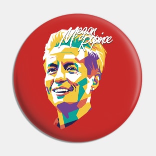 Megan Rapinoe wpap pop art Pin