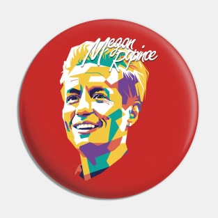 Megan Rapinoe wpap pop art Pin