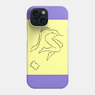 Beauty legs Female body line art Nude woman Phone Case