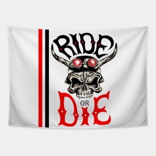 SKULL - RIDE OR DIE Tapestry