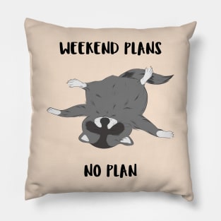 No plan raccoon Pillow