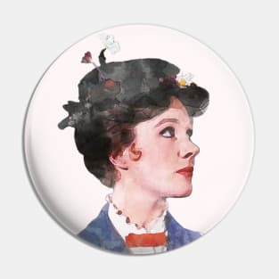 Mary Poppins - Watercolor Pin