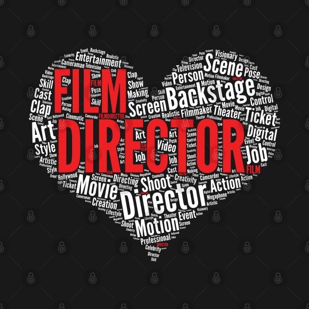 Filmmaker Film Director Heart Filming Filmmaking graphic by theodoros20