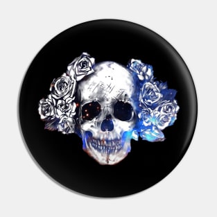 The Skull And The Roses Pin