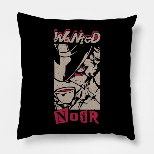 Wanted Noir Pillow by merch.x.wear