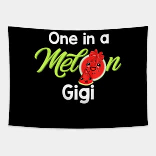 One In A Melon Gigi T-Shirt Funny Watermelon Mothers Day Tapestry