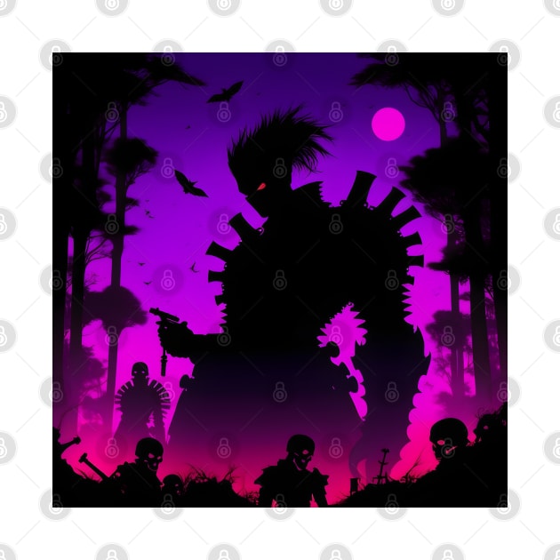 Necropunk silhouette by Spaceboyishere