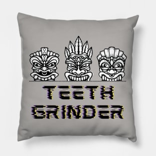 Teethgrinder Tiki Masks Pillow