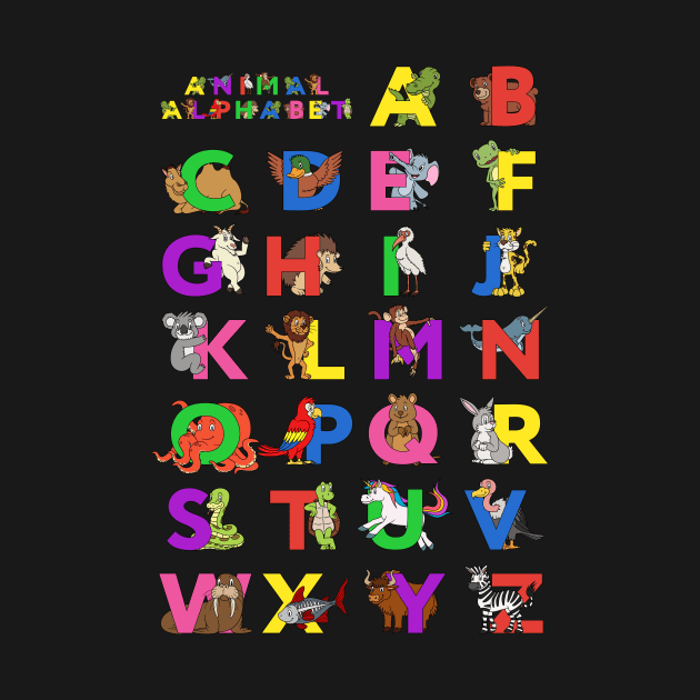 Animal Alphabet by BoombasticArt