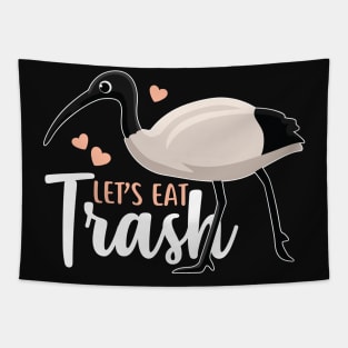 Let's Eat Trash Bin Chicken Tapestry