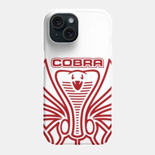 Cobra Hood Art (Red on White) Phone Case