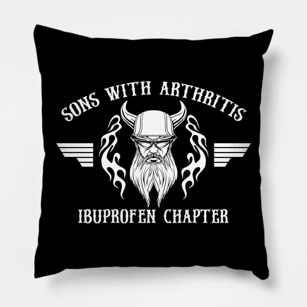 Sons With Arthritis Ibuprofen Chapter Pillow by RadStar