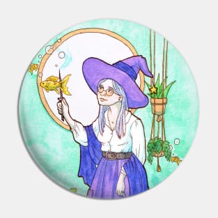 Witches have strange pets Pin