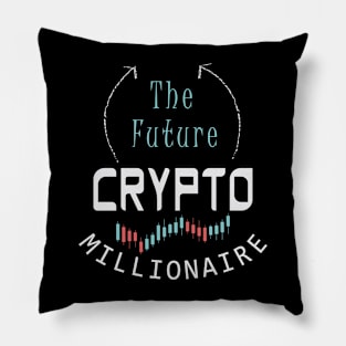 Crypto graphic t shirt Pillow