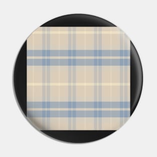 Cottagecore Aesthetic Ossian 1 Hand Drawn Textured Plaid Pattern Pin