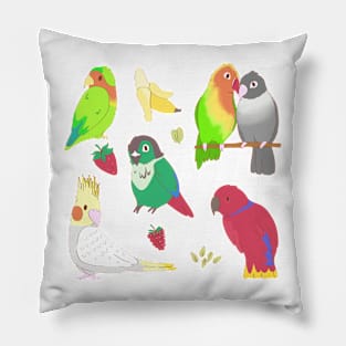 Parrot Friends Sticker Pack Pillow