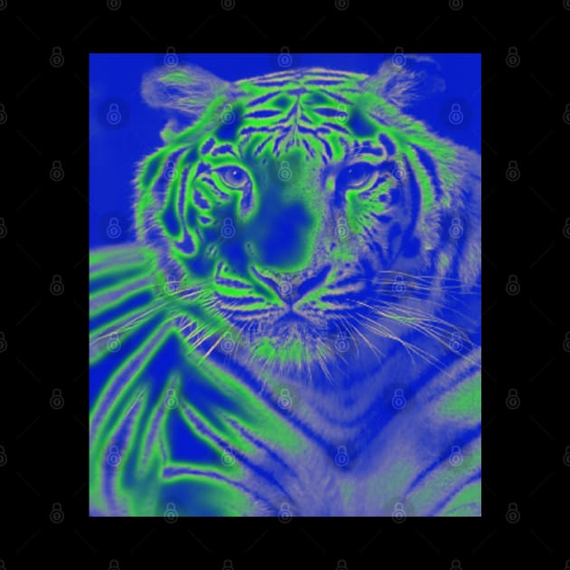 White Tiger from India - Green colour by The Black Panther