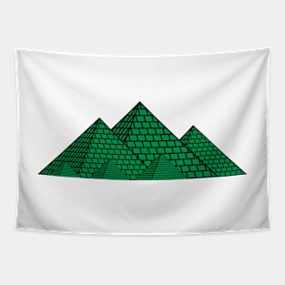 Pyramids of Egypt (green) Tapestry